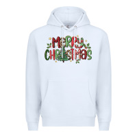 White merry christmas Premium Hoodie - MaliasSmallBusiness