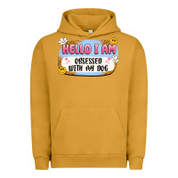 Pigment Peanut Butter hello i am obsessed with my dog Urban Hoodie - Artiststas
