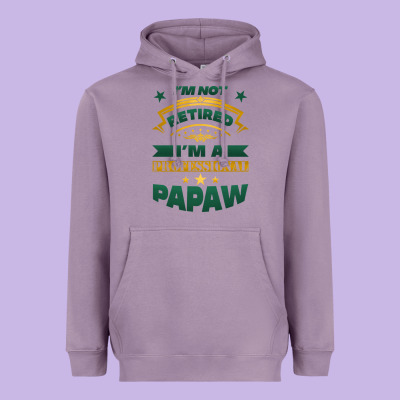 I'm Not Retired I'm A Professional Papaw Heavyweight Hoodie Designed By Jasminsmagicworld