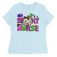 Baby Blue spooky nurse Ladies Tee - AdoDesignShop