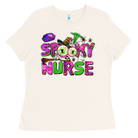Bone spooky nurse Ladies Tee - AdoDesignShop