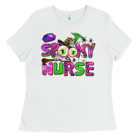 White spooky nurse Ladies Tee - AdoDesignShop