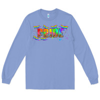 Colony Blue lgbtq pride  libbey glass Long Sleeve Tee - HRA Design Shop