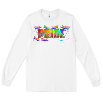 White lgbtq pride  libbey glass Long Sleeve Tee - HRA Design Shop
