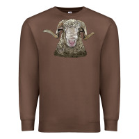 Chestnut rambouillet sheep head Premium Sweatshirt - LillyAllenDesigns