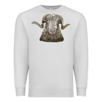 Dove Grey rambouillet sheep head Premium Sweatshirt - LillyAllenDesigns