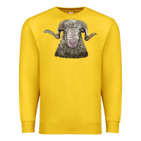Lemon rambouillet sheep head Premium Sweatshirt - LillyAllenDesigns