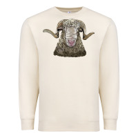 Sandshell rambouillet sheep head Premium Sweatshirt - LillyAllenDesigns