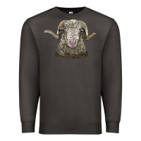 Smoke rambouillet sheep head Premium Sweatshirt - LillyAllenDesigns