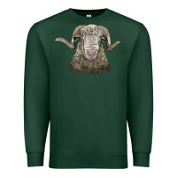 Sports Green rambouillet sheep head Premium Sweatshirt - LillyAllenDesigns