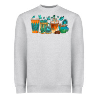 Heather Grey gemstone coffee cups Heavyweight Sweatshirt - texasbilliewilder