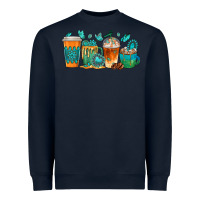 Navy gemstone coffee cups Heavyweight Sweatshirt - texasbilliewilder