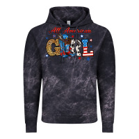 Cloud Black all american girl Vintage Hoodie - RanaPortraitStore