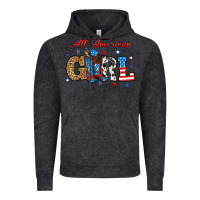 Vintage Black all american girl Vintage Hoodie - RanaPortraitStore