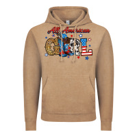 Vintage Coffee all american girl Vintage Hoodie - RanaPortraitStore