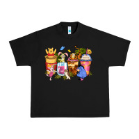 Black cartoon characters coffee cups Urban Heavy Tee - Zillion Design Studio