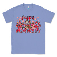 Colony Blue happy valentines day dog pet Classic Tee - RacoonDesign