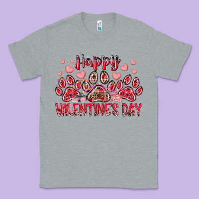 Happy Valentines Day Dog Pet Classic Tee Designed By Racoondesign