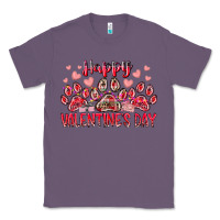 Lavender happy valentines day dog pet Classic Tee - RacoonDesign