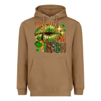 Toasted Coconut kiss me im irish with lip Heavyweight Hoodie - NancyCooperArtShop