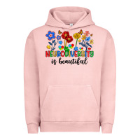 Pigment Salmon neurodiversity is beautiful Urban Hoodie - Artiststas