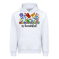 White neurodiversity is beautiful Urban Hoodie - Artiststas