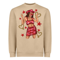 Mushroom heart cowgirl Heavyweight Sweatshirt - texasbilliewilder