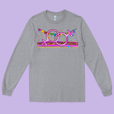 Lgbtq Lesbian  Libbey Glass Long Sleeve Tee Designed By Hra Design Shop