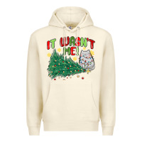Sandshell it wasn't me! christmas cat Premium Hoodie - MaliasSmallBusiness