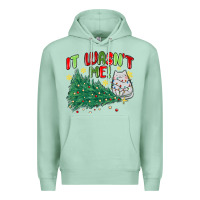Seafoam it wasn't me! christmas cat Premium Hoodie - MaliasSmallBusiness