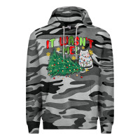 Slate Camo it wasn't me! christmas cat Premium Hoodie - MaliasSmallBusiness