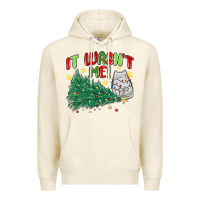 Tofu it wasn't me! christmas cat Premium Hoodie - MaliasSmallBusiness