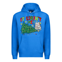 True Royal it wasn't me! christmas cat Premium Hoodie - MaliasSmallBusiness