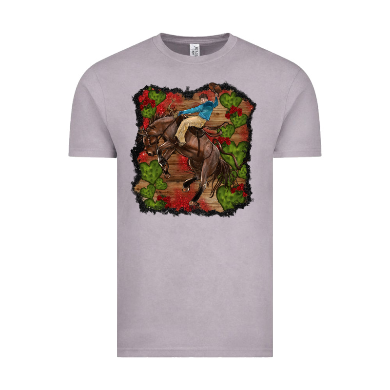 Valentine's Day Cowboy Cactus Rose Vintage Tee by RanaPortraitStore | Teevron