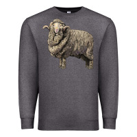Charcoal Heather merino wool sheep Premium Sweatshirt - LillyAllenDesigns