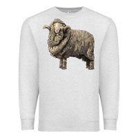 Oatmeal Heather merino wool sheep Premium Sweatshirt - LillyAllenDesigns