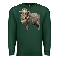 Sports Green merino wool sheep Premium Sweatshirt - LillyAllenDesigns
