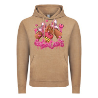 Vintage Coffee galentines afro girl sneakers Vintage Hoodie - RanaPortraitStore