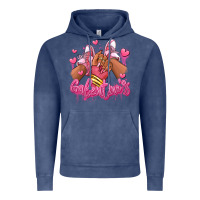 Vintage Denim galentines afro girl sneakers Vintage Hoodie - RanaPortraitStore