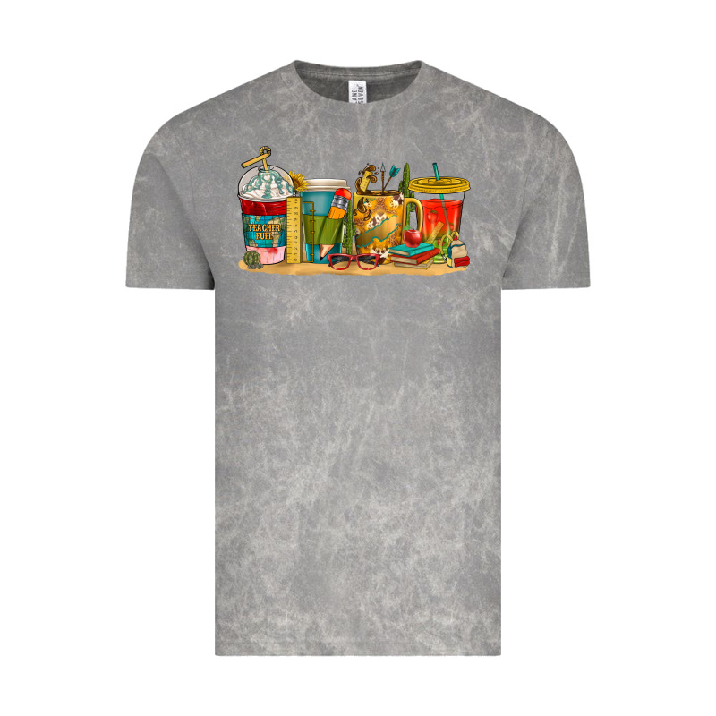 Teacher Fuel Coffee Cups Vintage Tee by texasbilliewilder | Teevron