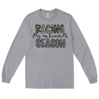 Heather Grey Racing Is My Favorite Season Long Sleeve Tee - CowhideDigitalArt