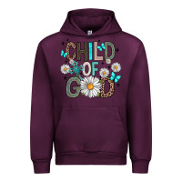 Mauve Wine child of god Urban Hoodie - Artiststas