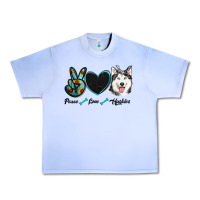 Grape Ice peace love huskies Urban Heavy Tee - RanaPortraitStore