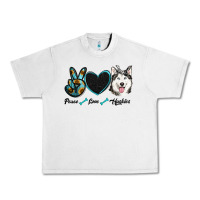 Lunar Rock peace love huskies Urban Heavy Tee - RanaPortraitStore