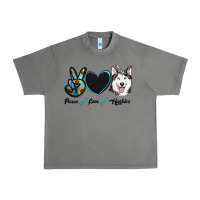 Tornado peace love huskies Urban Heavy Tee - RanaPortraitStore