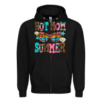 Black hot mom summer Zipper Hoodie - AdoDesignShop