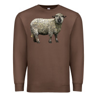 Chestnut hampshire sheep Premium Sweatshirt - LillyAllenDesigns