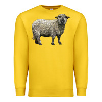Lemon hampshire sheep Premium Sweatshirt - LillyAllenDesigns