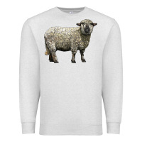 Oatmeal Heather hampshire sheep Premium Sweatshirt - LillyAllenDesigns