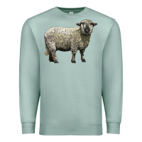 Seafoam hampshire sheep Premium Sweatshirt - LillyAllenDesigns